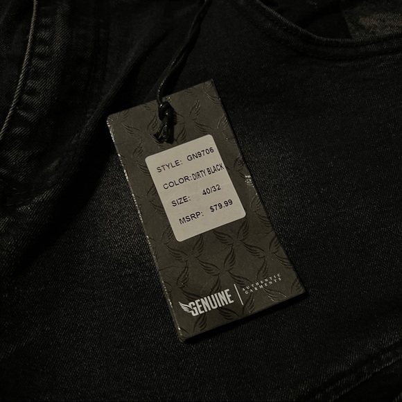 Genuine Fashion Black Jeans 40 X 32 - Picture 5 of 6